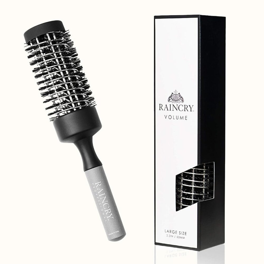 RAINCRY Round Hair Brush VOLUME - Large 2.2 - Handcrafted in Italy Beauty Salon